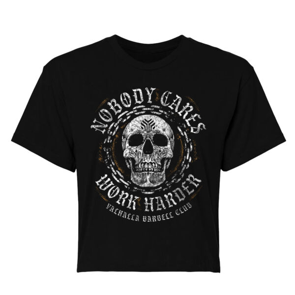 WORK HARDER - WOMEN'S CROP T-SHIRT - $YR2BN2$ Thumbnail